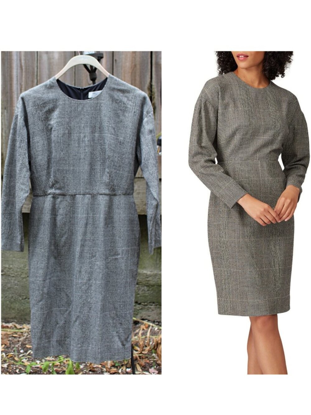 MM LaFleur - Rosa Dress - Katharine Hepburn Houndstooth, sz 8